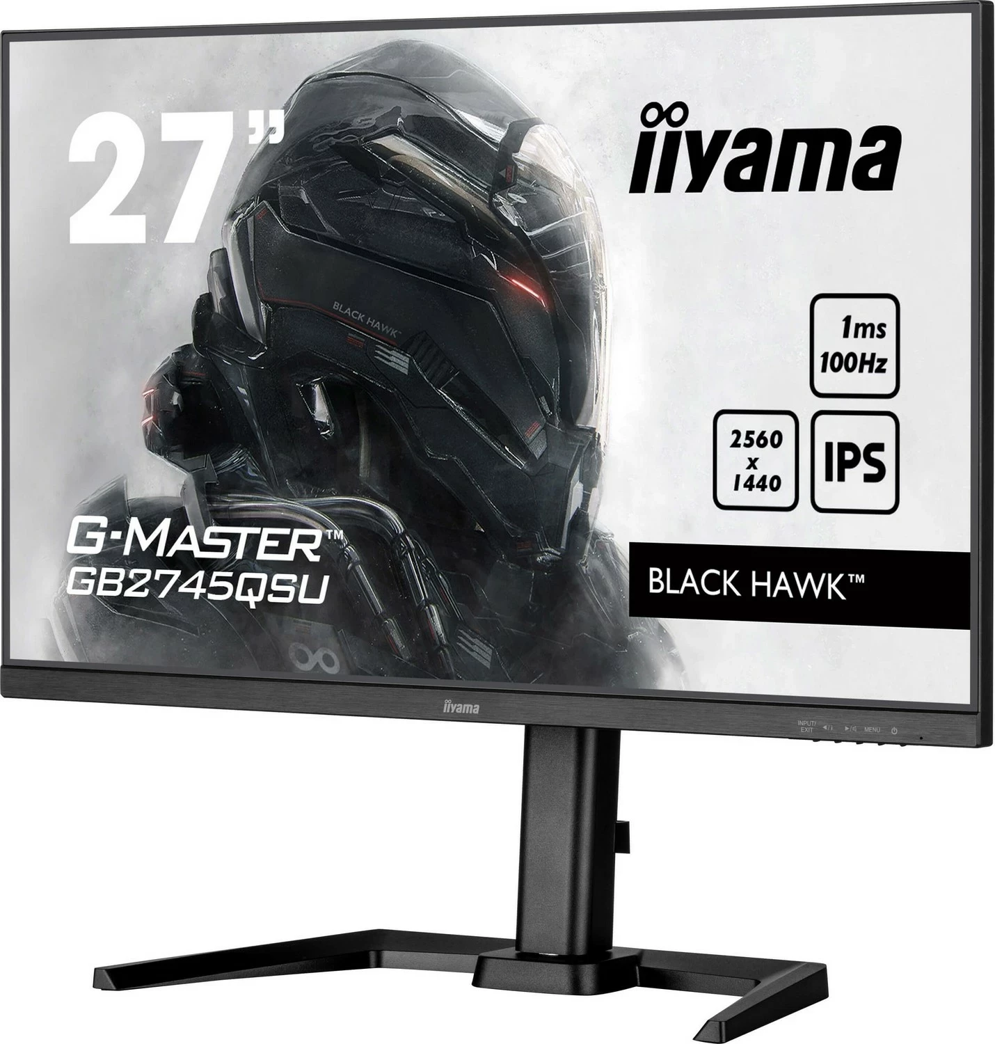 Monitor iiyama G-Master GB2745QSU-B2, 27 inch, 2560x1440, për lojtarë, e zezë