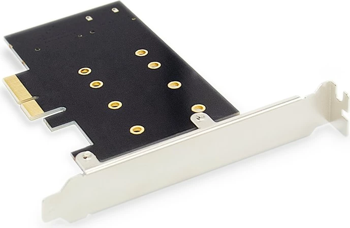 Kartë zgjeruese Digitus DS-33170 për SSD M.2 NGFF/NVMe, PCIe 3.0 x4, me kabllo SATA, e zezë