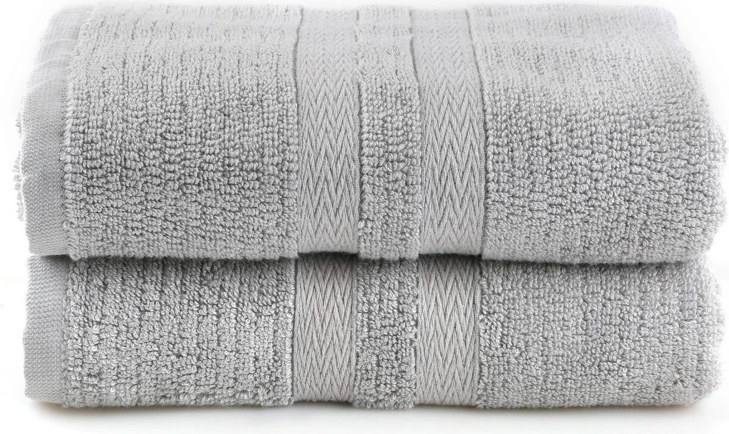 Set peshqirësh banje (2 copë), Mijölnir, Ayliz, ngjyrë gri