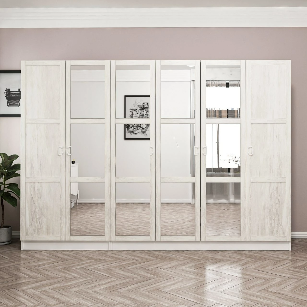 Dollap i bardhë, Skye Decor, Kale Country, 3845