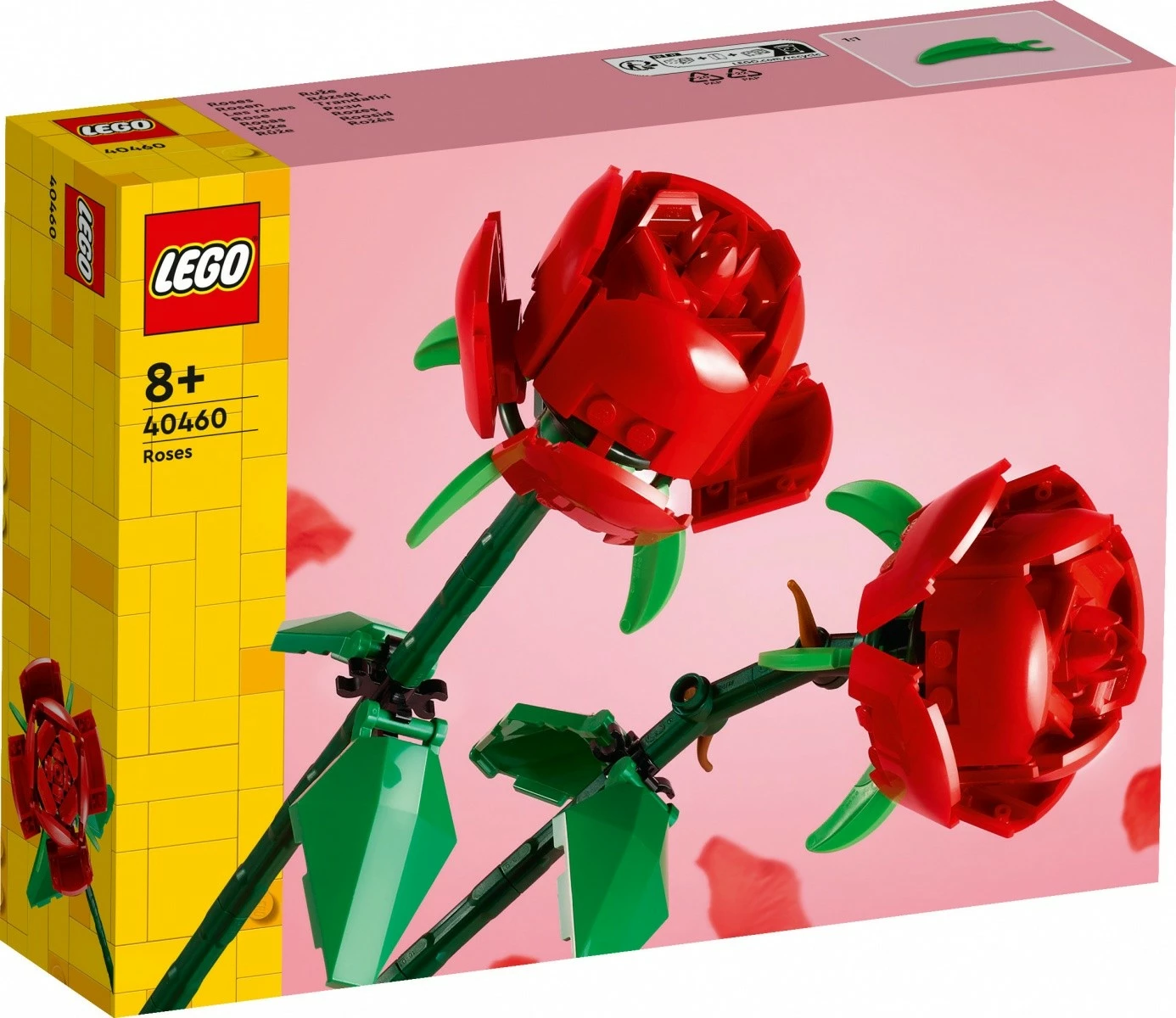 Set LEGO 40460 Roses, 120 pjesë, plastikë, i kuq