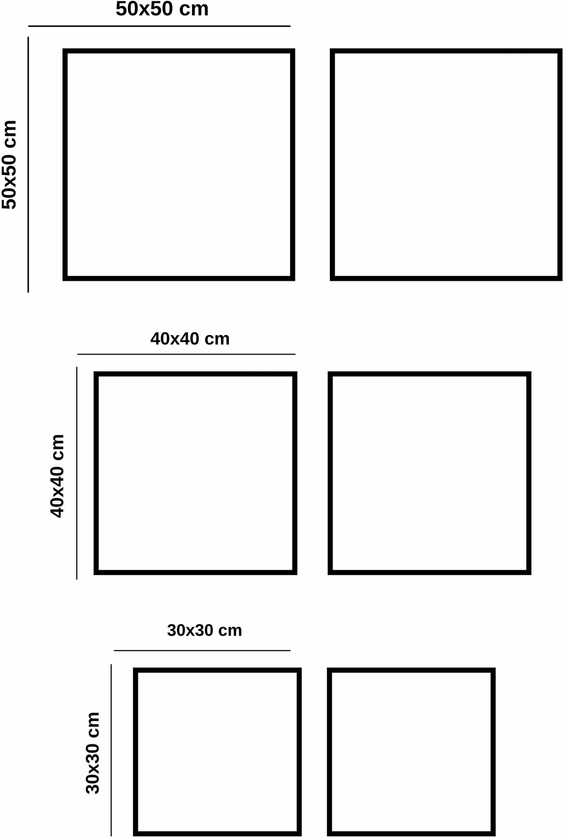 Pikturë dekorative në kanavacë (2 copë), Wallity, ASR2-CNV25-1, 40x40
