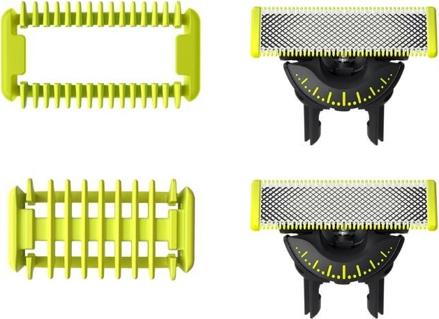 Tehe rroje Philips OneBlade QP624/50, set 2 copë, me koka trupi