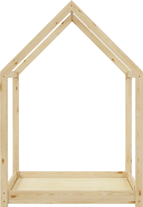 Krevat fëmijësh Nino Montessori, dru pishe, ngjyrë natyrale, 90x190cm