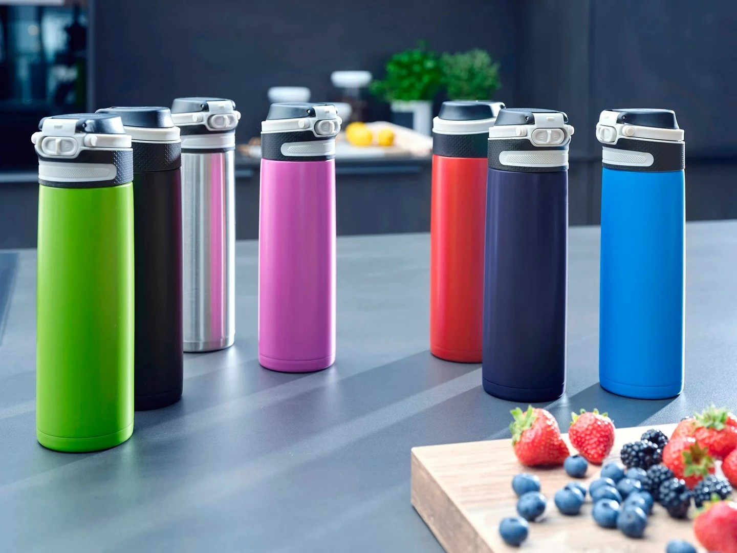 Gotë termike Leifheit Flip 600 ml, magenta