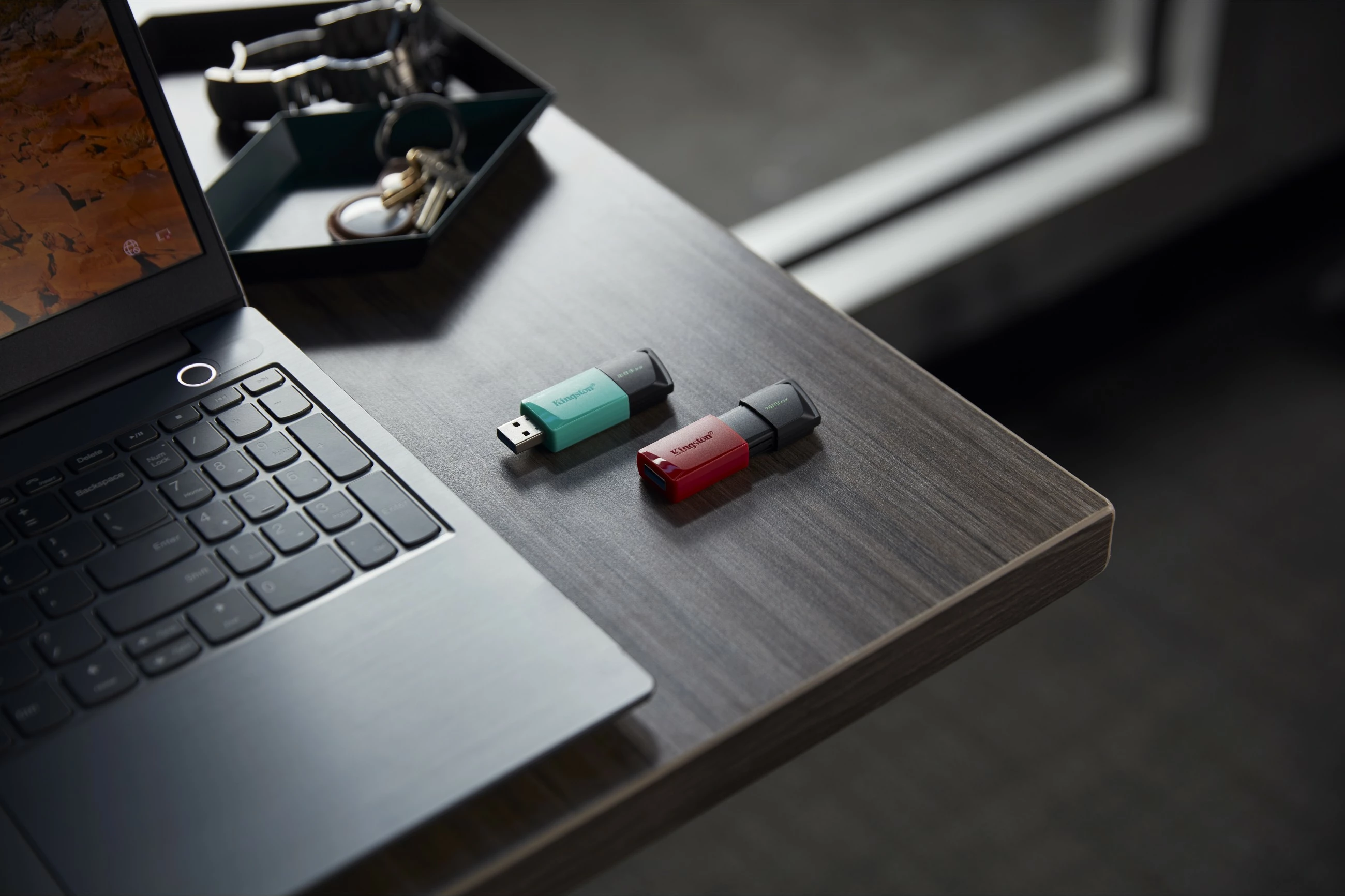 USB Kingston DataTraveler Exodia M 256GB, USB 3.2, zi/turkeze