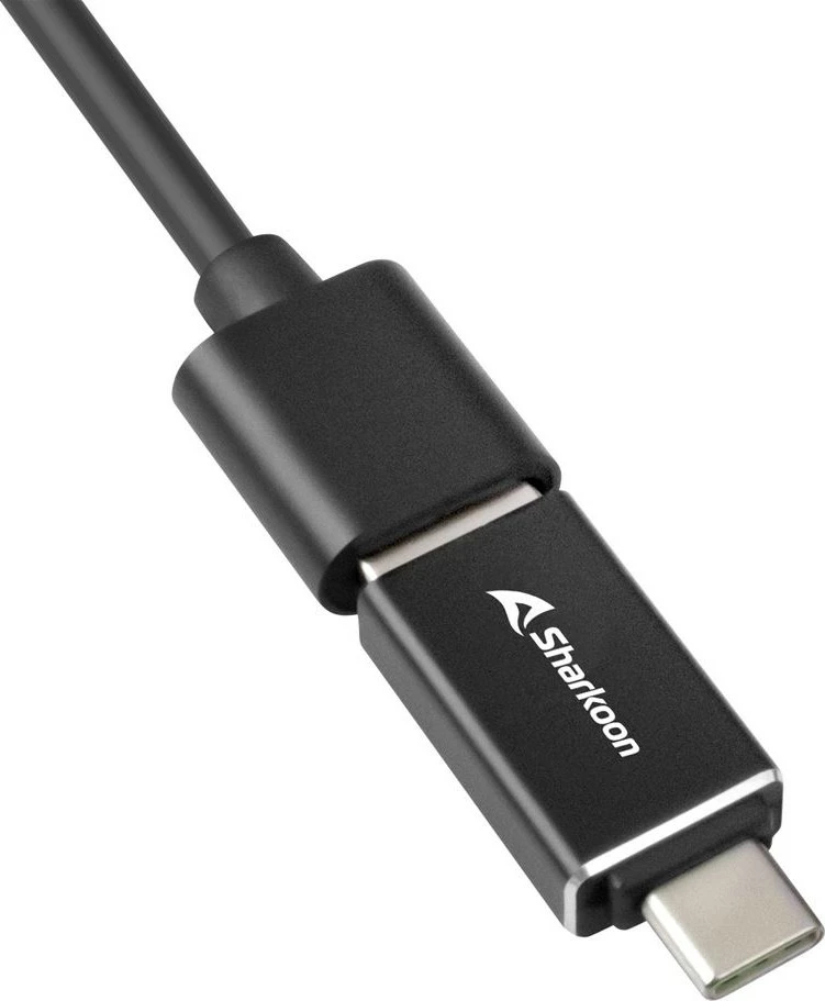 USB hub Sharkoon 4-Port, USB 3.2 Gen 1, alumini, i zi