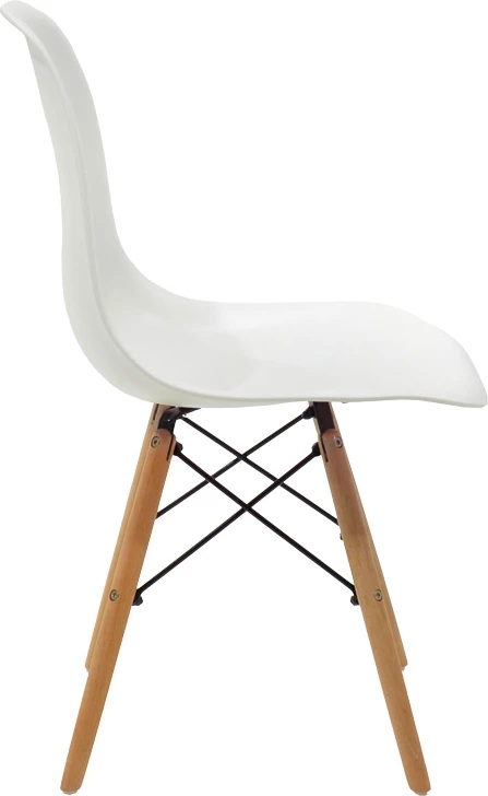 Set tavoline me dy karrige Manka-Julita, ngjyrë e bardhë, 80x80x77cm