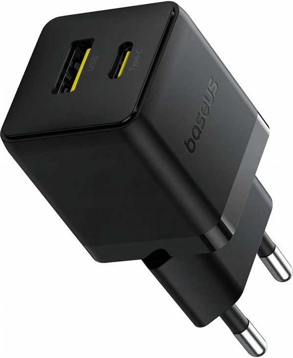 Karikues rrjeti Baseus Palm P1011160A113-00 30W, 1x USB-A + 1x USB-C, PD/QC, pa kabllo, i zi
