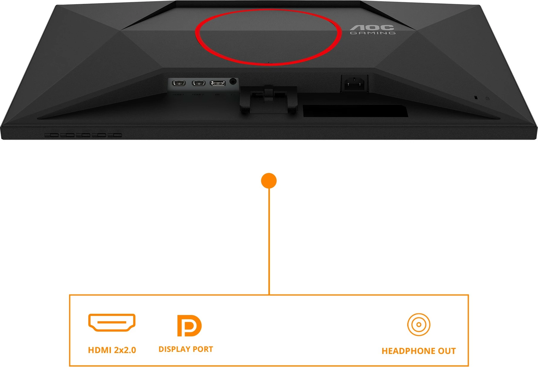 Monitor gaming AOC 27G4HRE 27 inç, Full HD, 200Hz, IPS, i zi/kuq