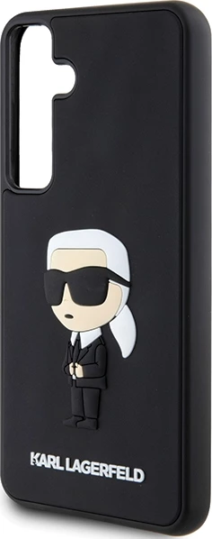 Mbështjellës Karl Lagerfeld 3D Rubber Ikonik për Samsung Galaxy S24, i zi