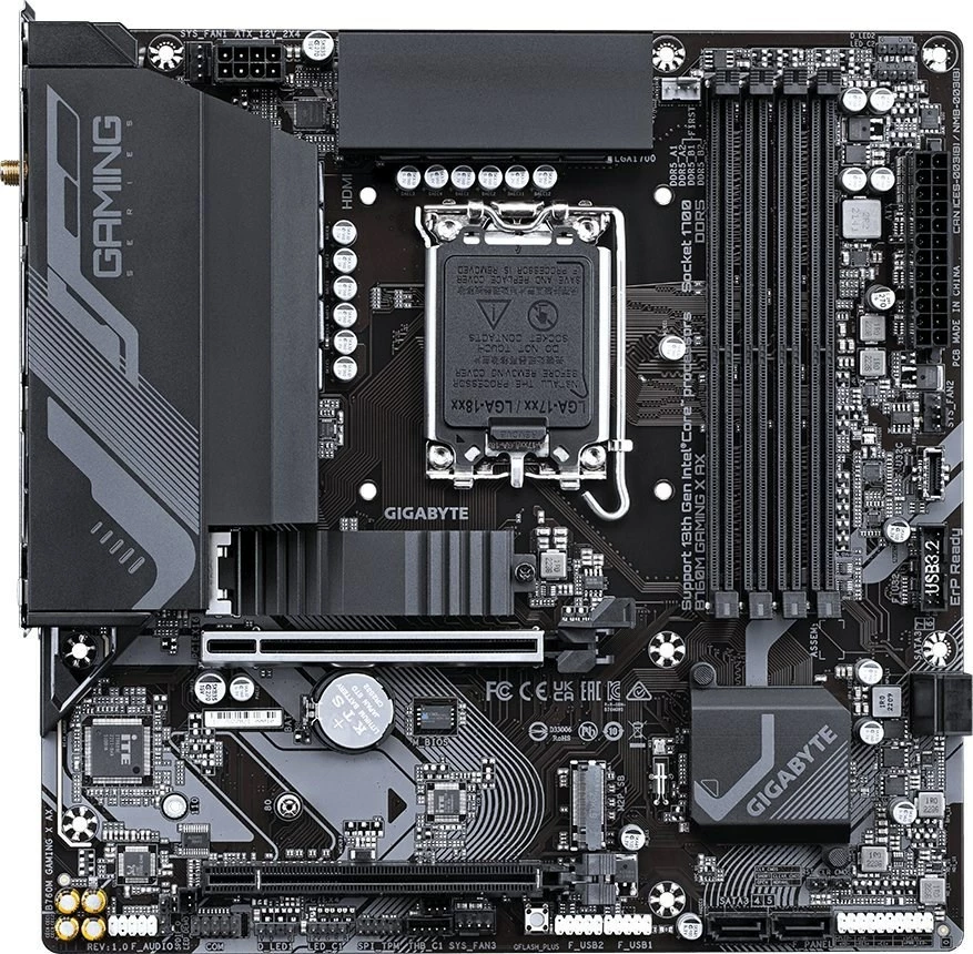 Pllakë amë Gigabyte B760M GAMING X AX, Socket LGA 1700, micro ATX
