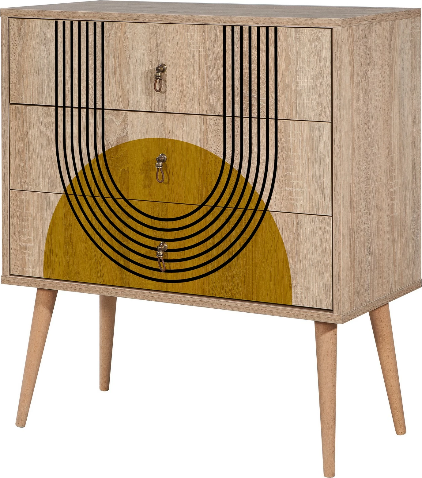 Komodë Hanah Home, City Trio Sun, shumëngjyrëshe