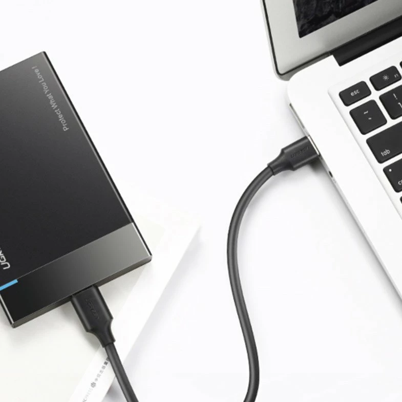Kabllo Ugreen US184 20882 USB-A 3.0 në USB-C, 1m, e zezë