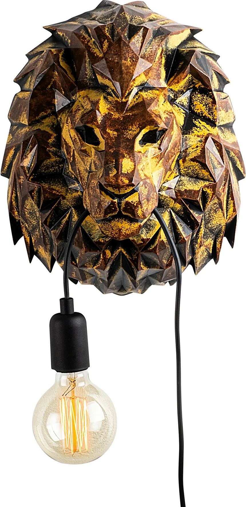 Llambë muri Opviq, kokë luani, shumëngjyrëshe