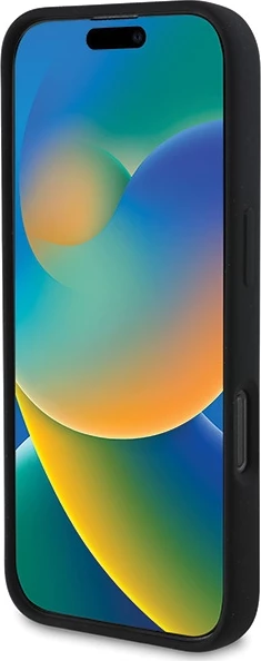 Mbështjellës DKNY për iPhone 16 Pro, MagSafe, silikon, i zi