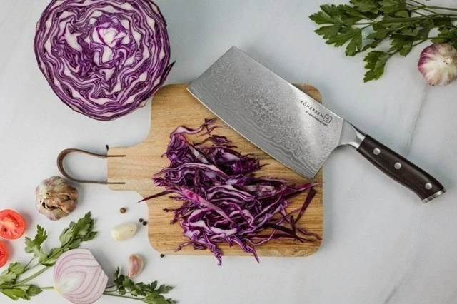 Satarë KOHERSEN Elegance, 16.5 cm, Dru Ebony, Çelik Damask