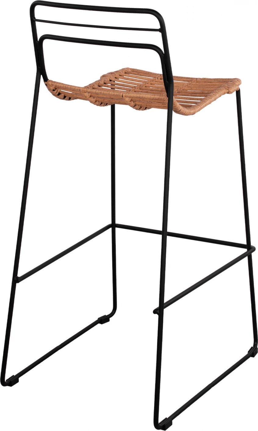 Karrige për bar Allegra FH5642 me thurje, ngjyrë bezhë, 48x53x100 cm