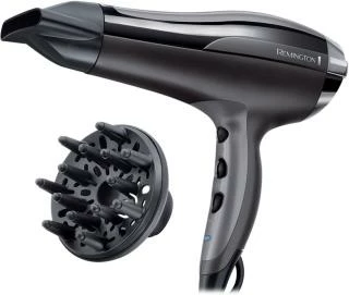 Tharëse flokësh Remington D5220 Pro-Air Turbo me grykë përqendrimi dhe difuzer, e zezë