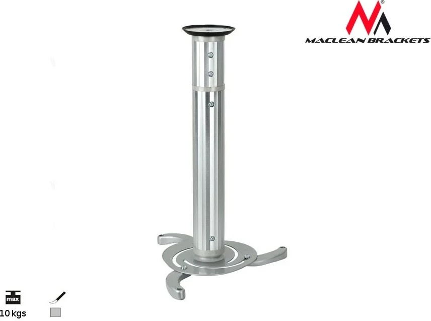 Mbajtës tavani për projektor Maclean MC-517, argjendtë