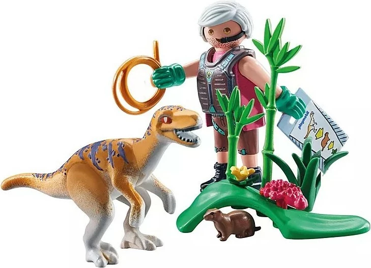 Set figurash dinosaur Playmobil Dinos 71823 Velociraptor, 18 pjesë