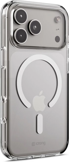 Mbështjellës, CRONG, Clear MAG Cover (CRGCLRMIP1763PTRS) për iPhone 17 Pro, MagSafe, polikarbon + TPU, transparent