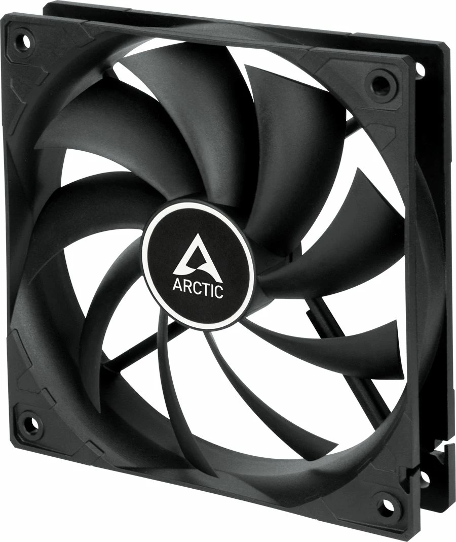 Ventilator kasë Arctic F12 PWM PST ACFAN00200A 120mm 4-pin PWM, i zi, 1 copë