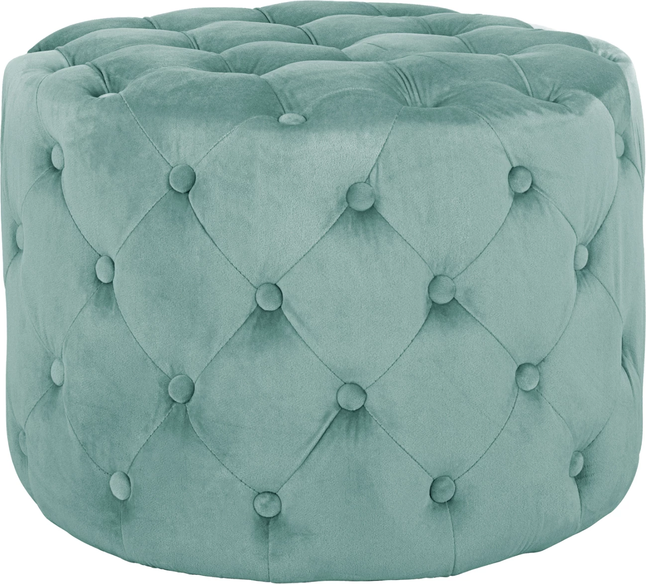 Karrige Kassie FH8406.07, ngjyrë fistik, kadife, stil Chesterfield, Φ60x43Hcm