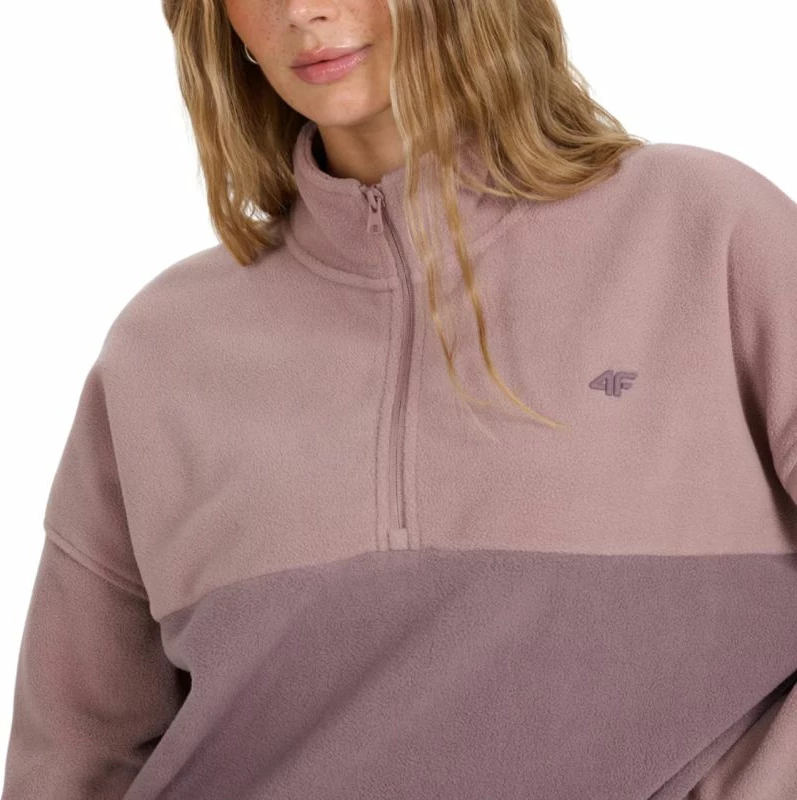 Duks fleece për femra 4F, vjollcë/rozë