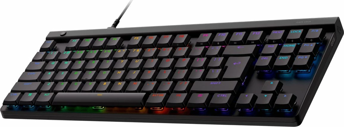 Tastierë gaming Logitech G515 TKL GL Tactile (920-012872), mekanike low-profile, USB me kabllo 1.8 m, RGB, US INTL, e zezë