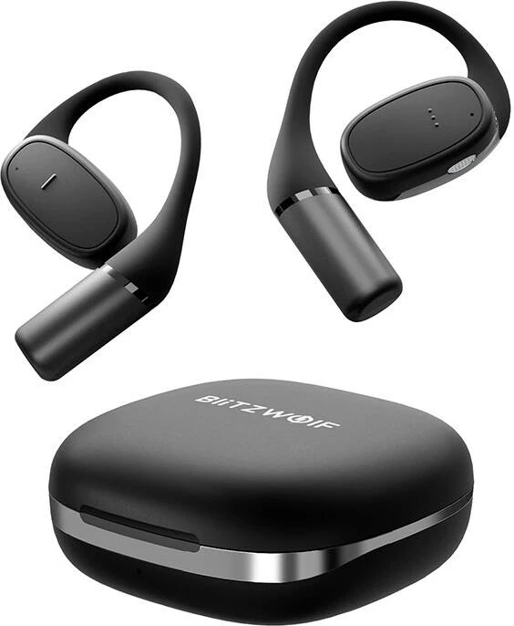 Kufje wireless BlitzWolf BW-V49, me mikrofon, ANC, Bluetooth 5.3, IP54, të zeza