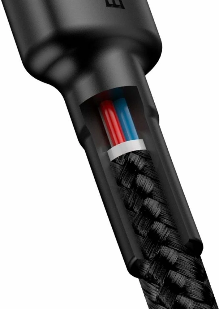 Kabllo Baseus Cafule USB-C në USB-C 1m PD/QC, e zezë