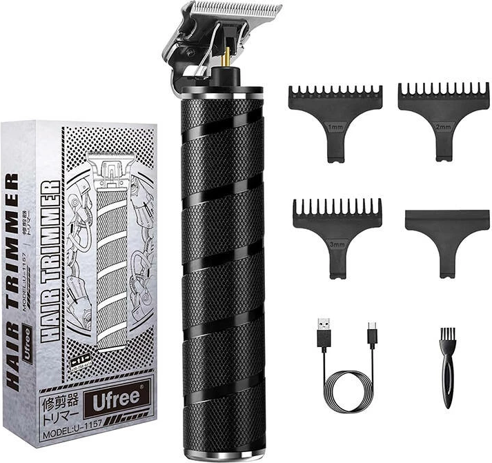 Makinë rroje elektrike Ufree U-1157 për flokë dhe mjekër, e zezë