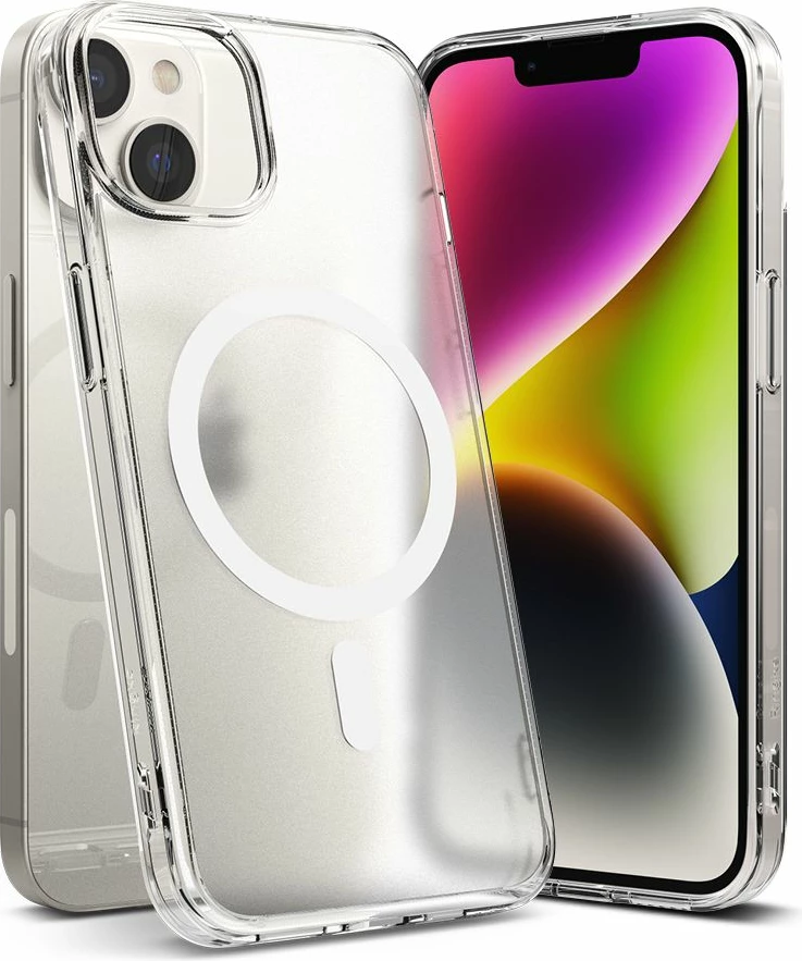 Mbështjellës, Ringke, Fusion Magnetic për Apple iPhone 14 Plus 6.7", MagSafe, hibrid TPU+PC, e tejdukshme mat