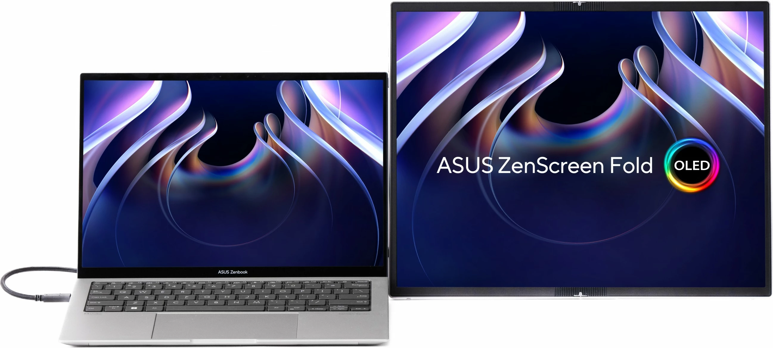 Monitor portativ ASUS ZenScreen Fold OLED MQ17QH, 17.3", Quad HD, OLED, Argjendtë