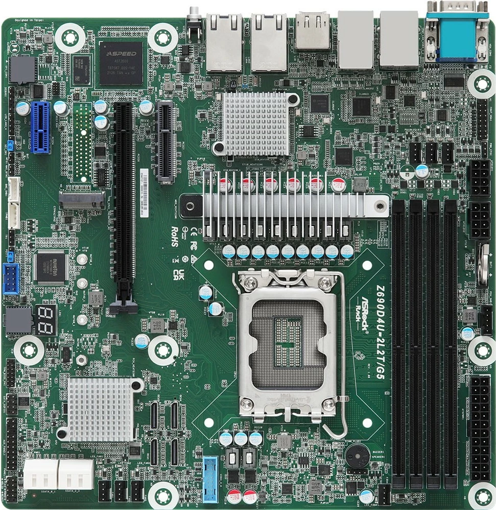 Pllakë amë ASRock Z690D4U-2L2T/G5, micro ATX, Socket 1700, DDR5, 4x LAN
