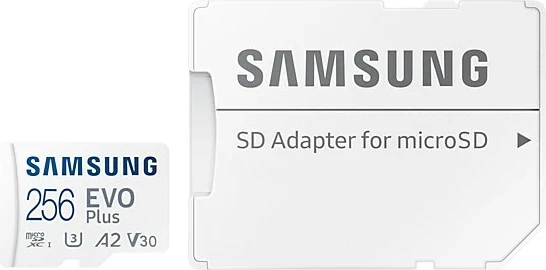 Kartelë memorie Samsung EVO Plus 256 GB MicroSDXC, Bardhë