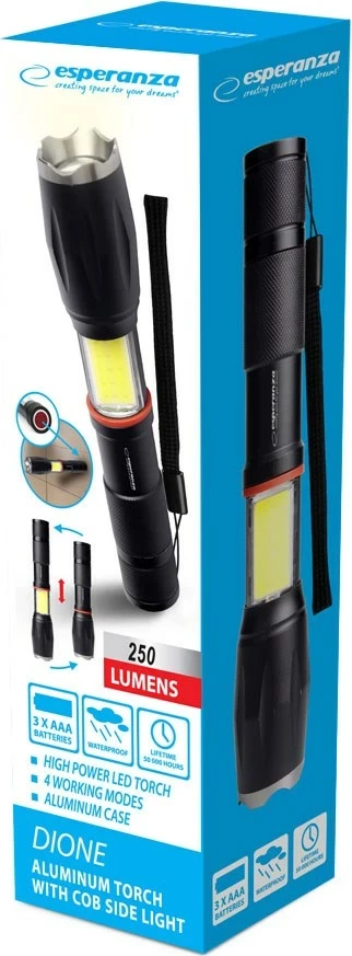 Dritë dore Esperanza EOT070, LED, e zezë