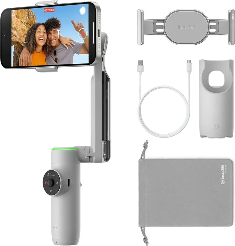 Stabilizator për celular Insta360 Flow Pro, Gri