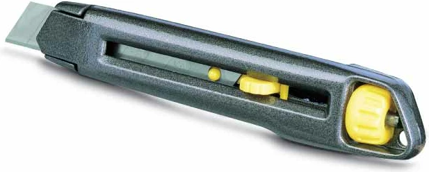 Thikë me teh të thyeshëm Stanley Interlock 0-10-018, 18mm, 165mm, gri/zezë me të verdhë