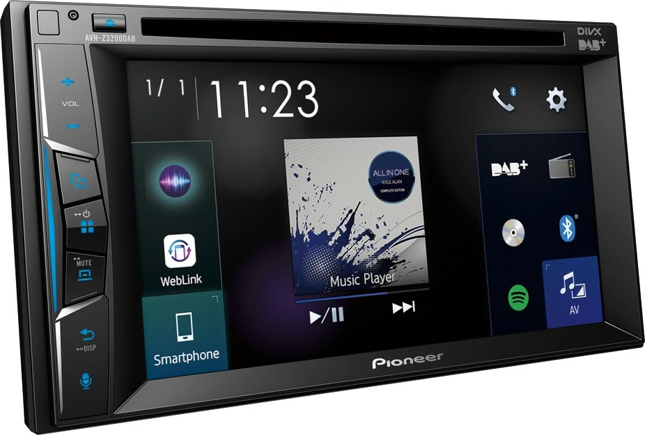 Multimedia për veturë Pioneer AVH-Z3200DAB, ekran me prekje, DAB+, Bluetooth, i zi