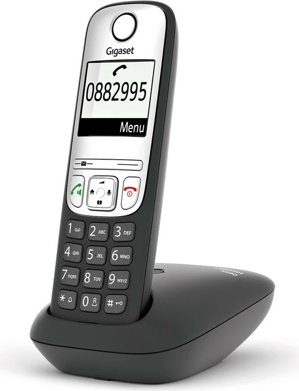 Telefon pa tela Gigaset A690, i zi/argjendtë