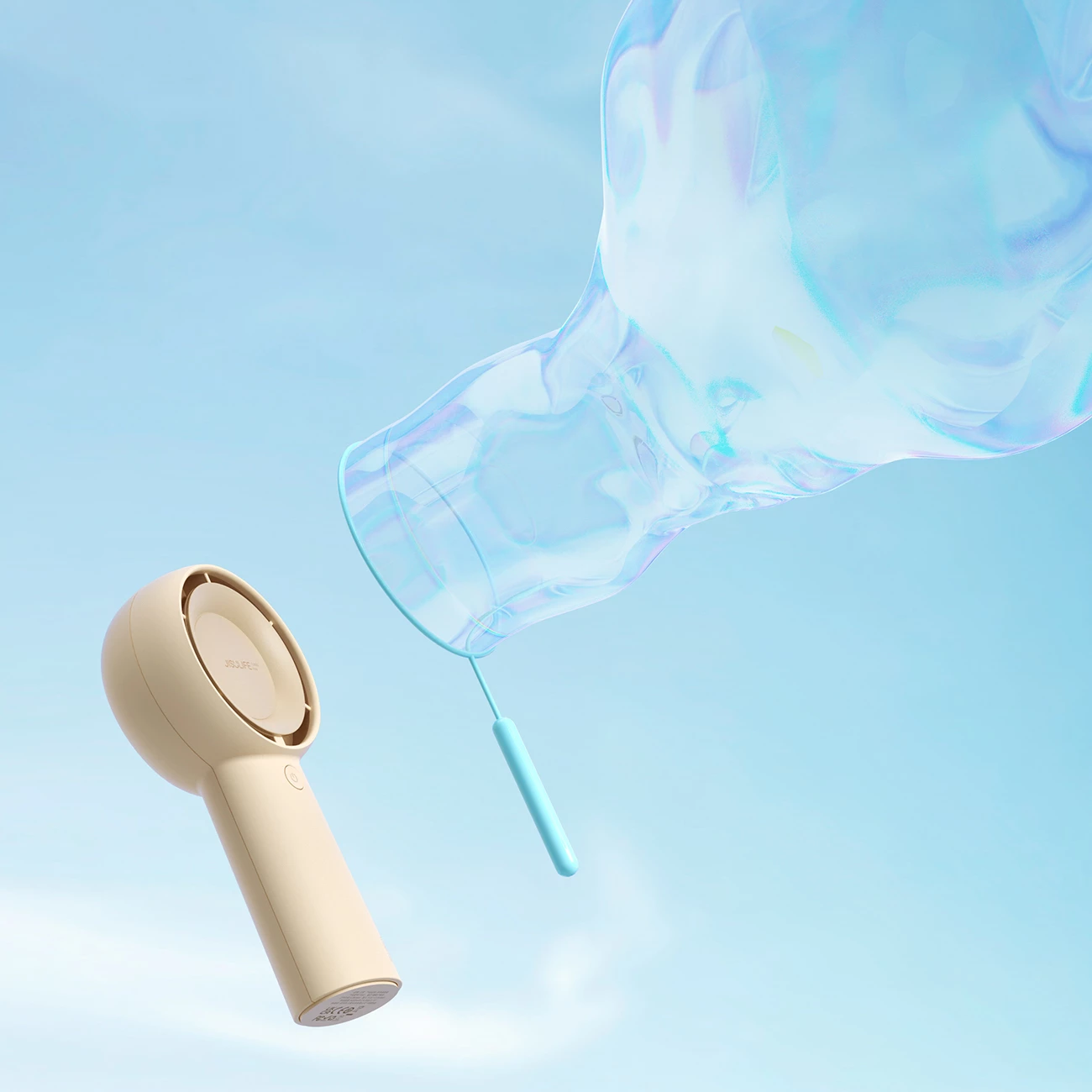 Ventilator dore Jisulife Life5 Plus FA43, 4000 mAh, USB-C, Bezhe