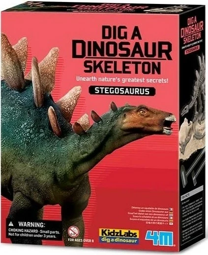 Set shkencor Dinosaur Excavation 4m Stegosaurus, 17 cm