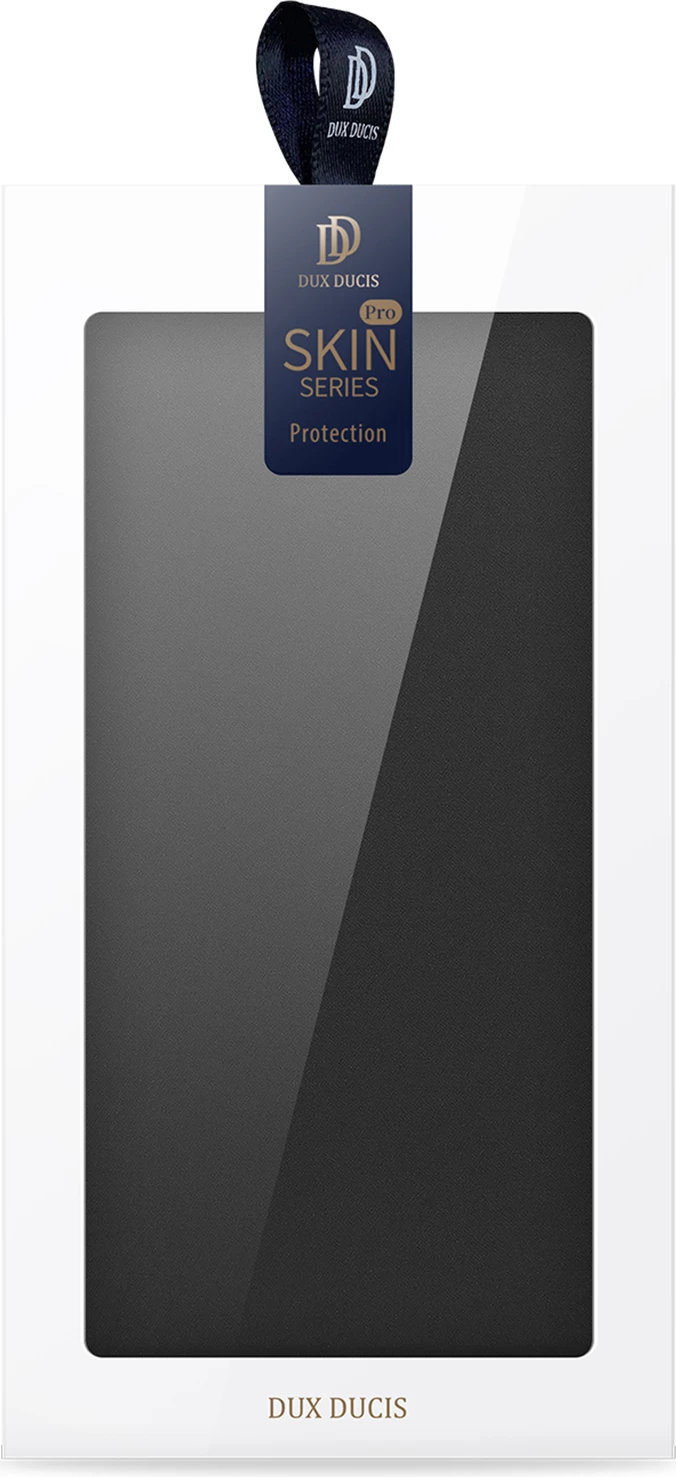 Mbështjellës Dux Ducis Skin Pro për Realme GT Neo 5 / Realme GT3, me kapak, xhep kartelash, funksion standi, e zezë