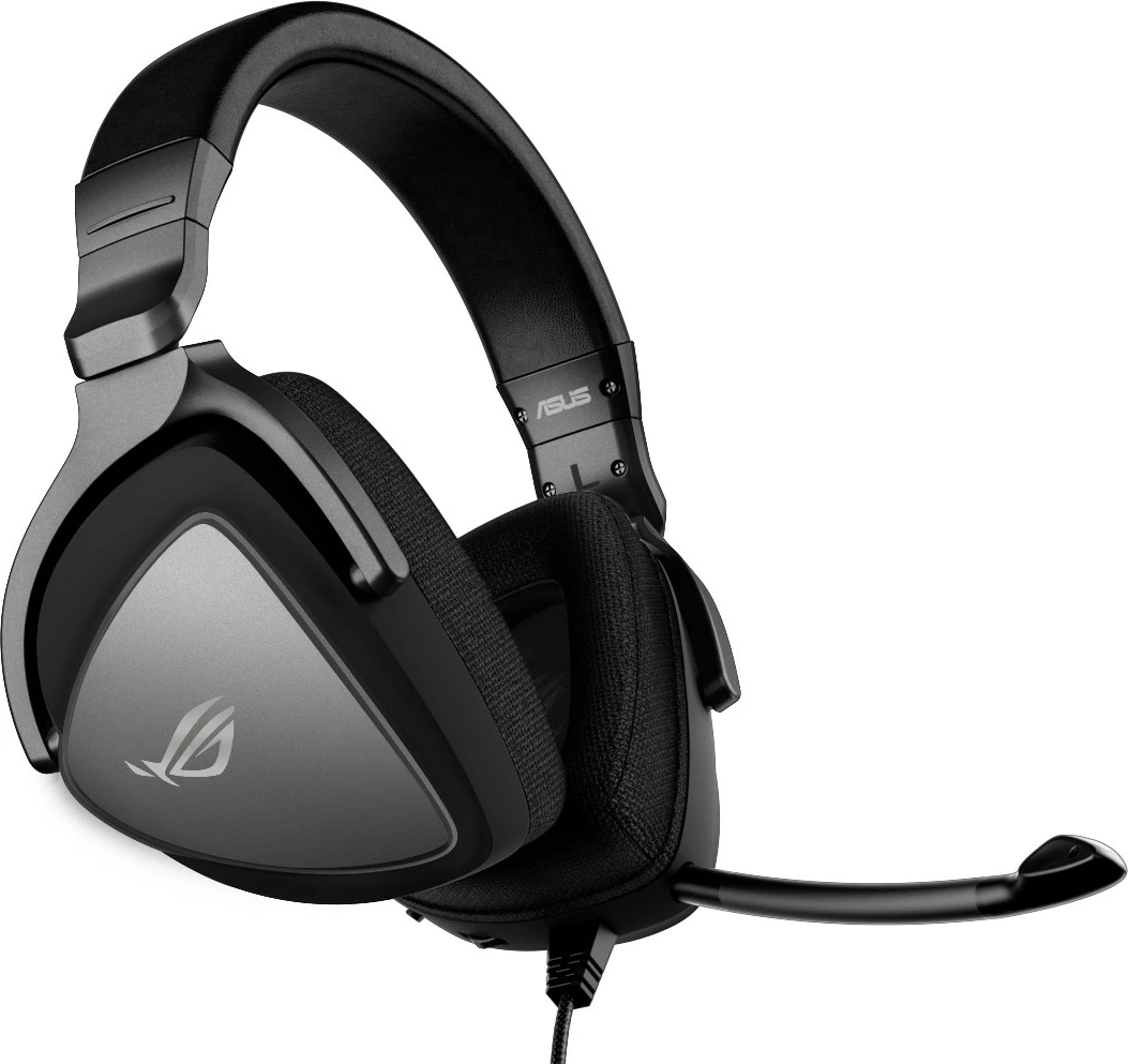 Kufje gaming ASUS ROG Delta S, me tela, USB-C, mikrofon AI, 300g, e zezë