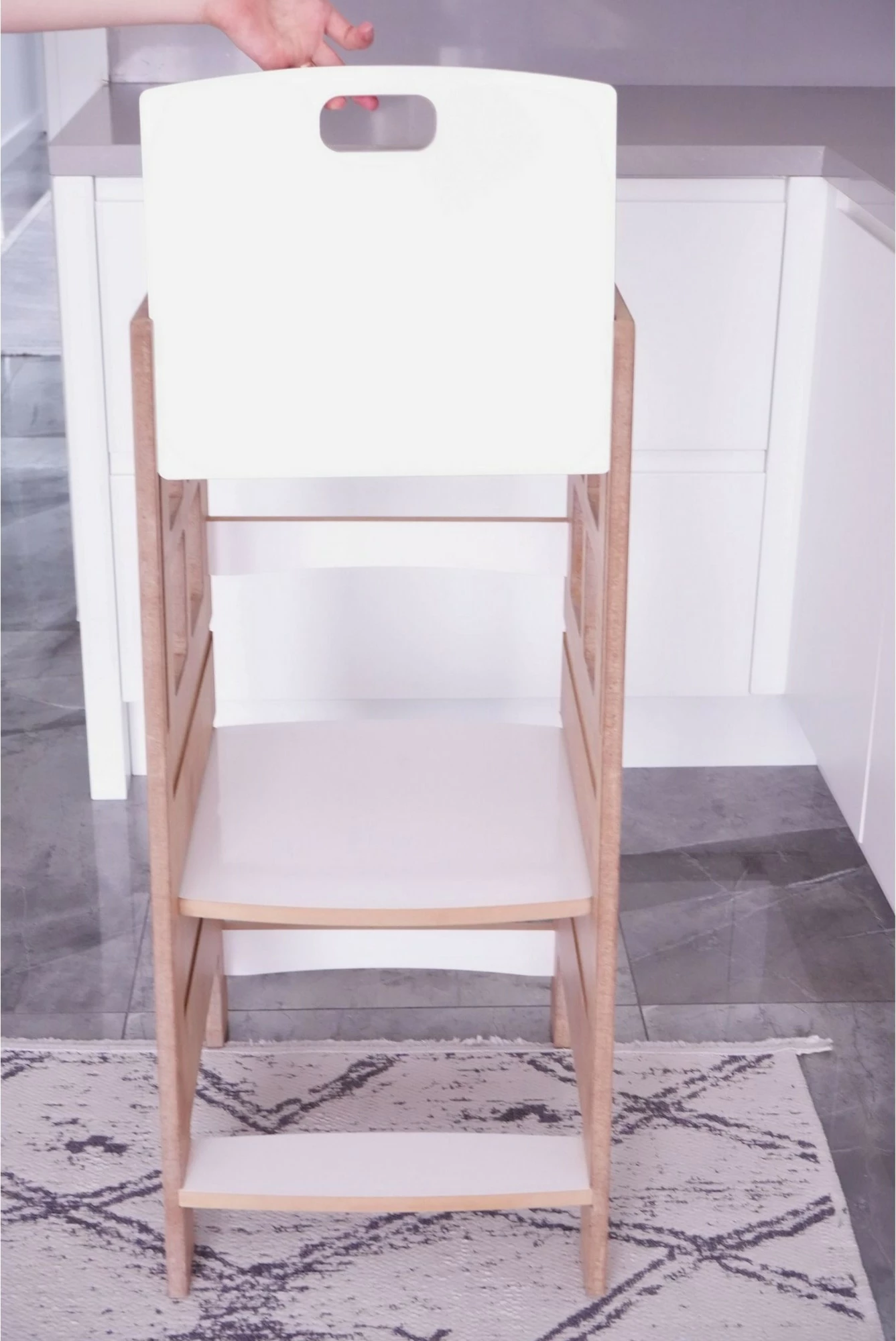 Kullë edukative për fëmijë, ngjyrë kafe dhe e bardhë, Hanah Home