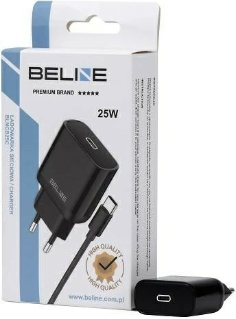 Karikues muri Beline BLNCB25C, 25W, GaN, me kabllo USB-C, Zi