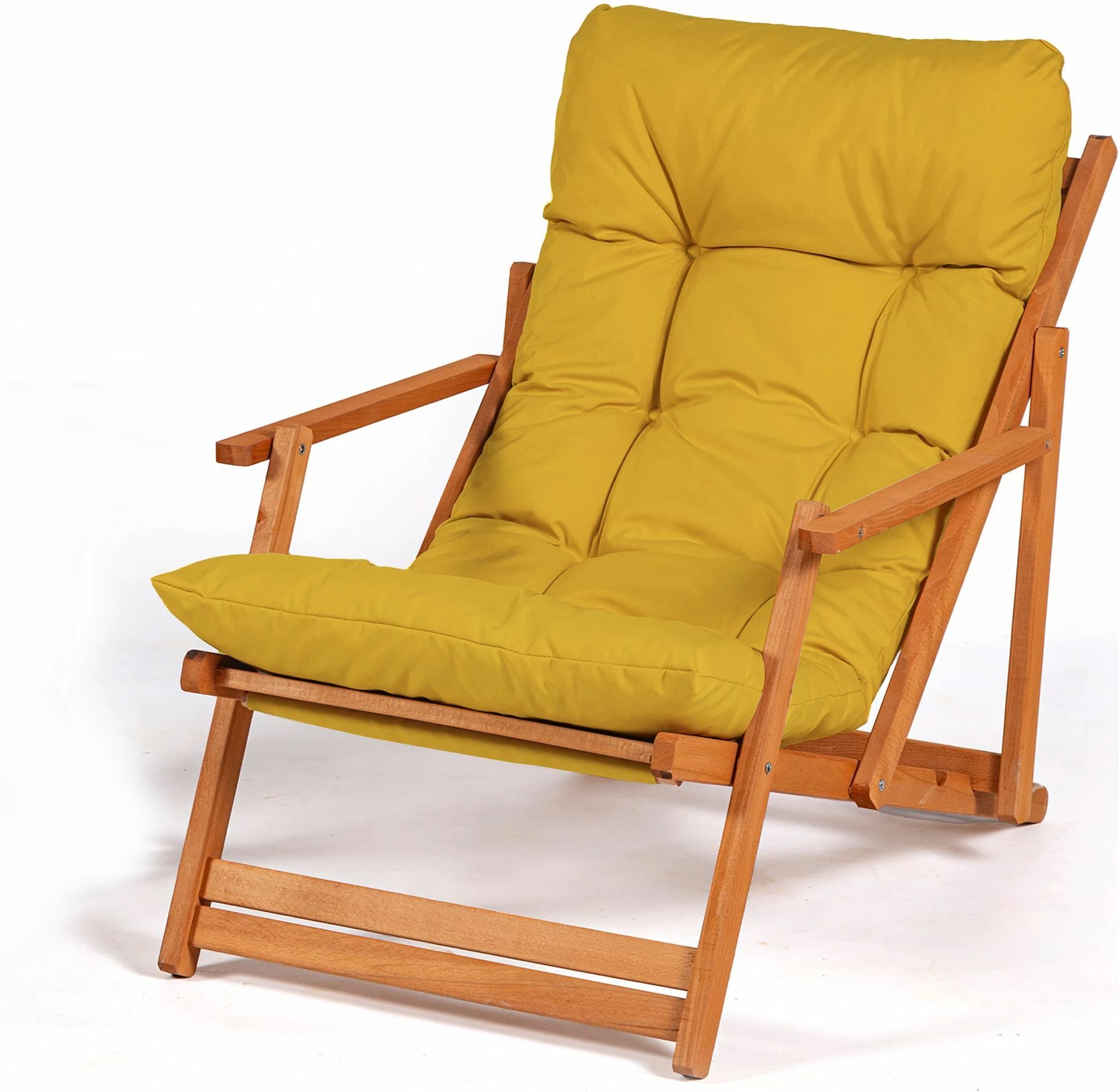 Set tavoline me karrige për terasë, 3 pjesë, Hanah Home, My007, ngjyrë e verdhë