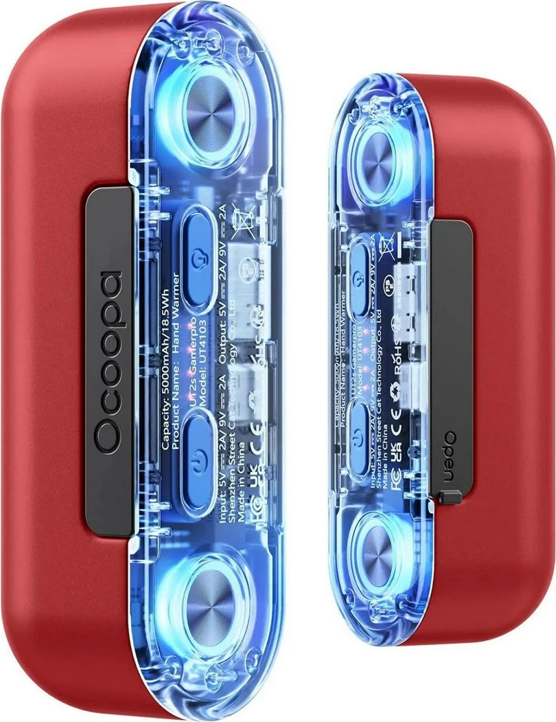 Ngrohës duarsh Ocoopa UT4103, elektrik, alumini, i kuq